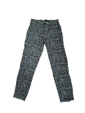 Black & White Patterned Women's Lauren Ralph Lauren size 2 cotton